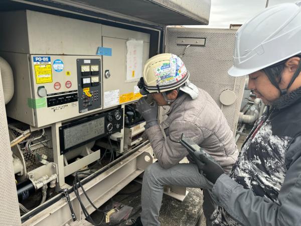 非常用自家発電機の総合メンテナンス